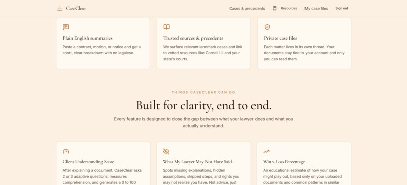 CaseClear – screenshot 2