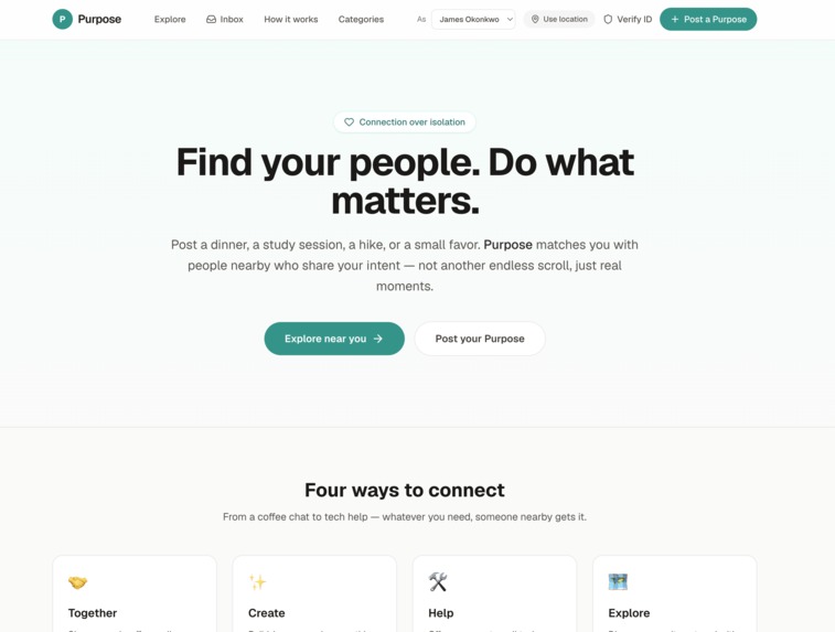Purpose – screenshot 2