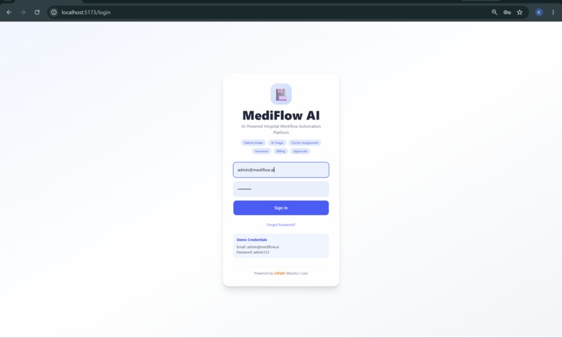 MediFlow AI – screenshot 1