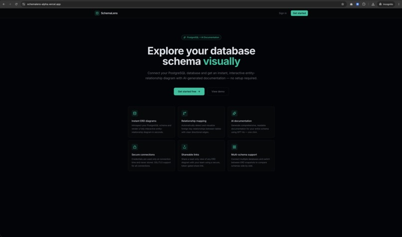 Schema Lens – screenshot 1