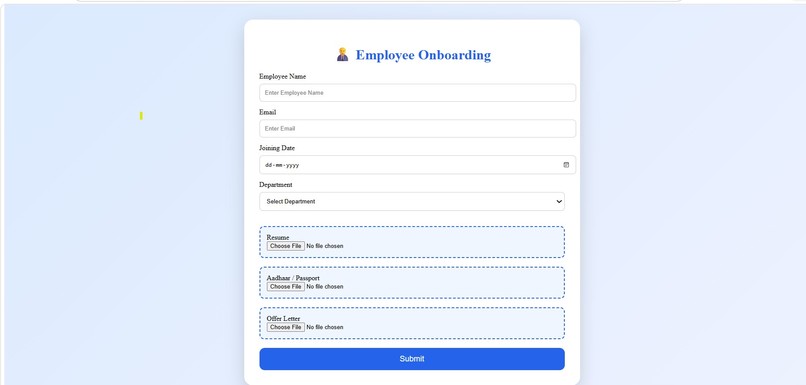 AI-Powered HR Onboarding Automation  – screenshot 1