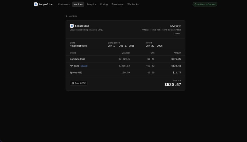 Ledgerline - Usage-based billing infrastructure for B2B SaaS – screenshot 2
