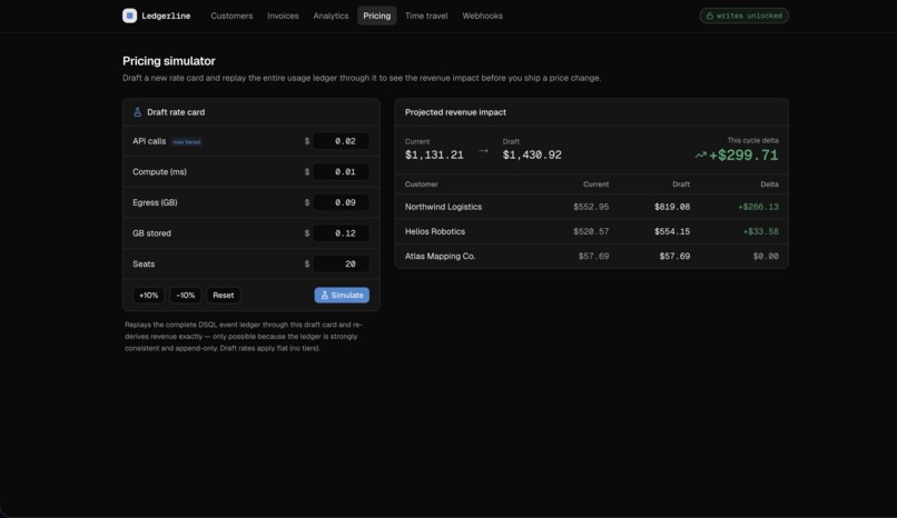 Ledgerline - Usage-based billing infrastructure for B2B SaaS – screenshot 7