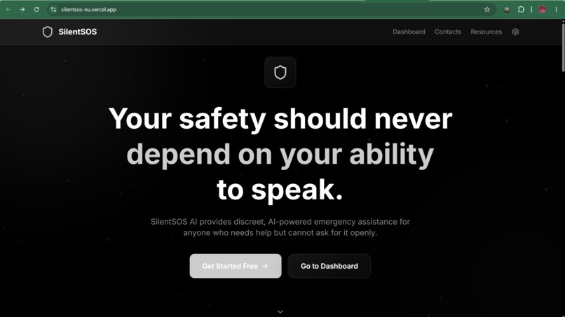 SilentSOS AI – screenshot 1