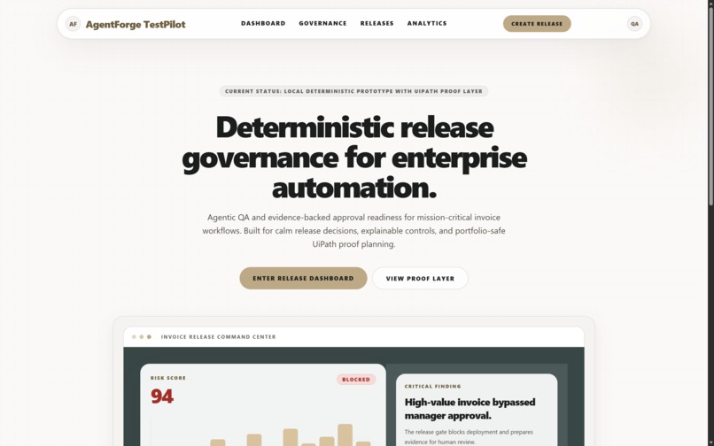 AgentForge TestPilot – screenshot 2