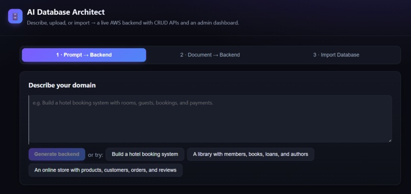 AI Database Architect – screenshot 3