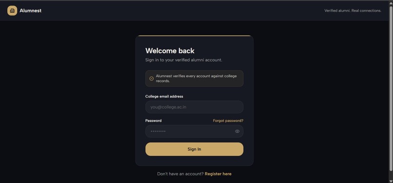 Alumnest – screenshot 1