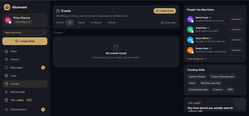 Alumnest – screenshot 2