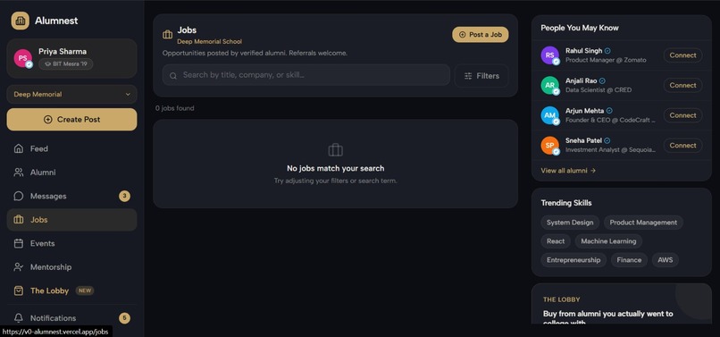 Alumnest – screenshot 5