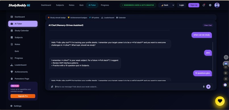 StudyBuddy AI – MemoryAgent – screenshot 9