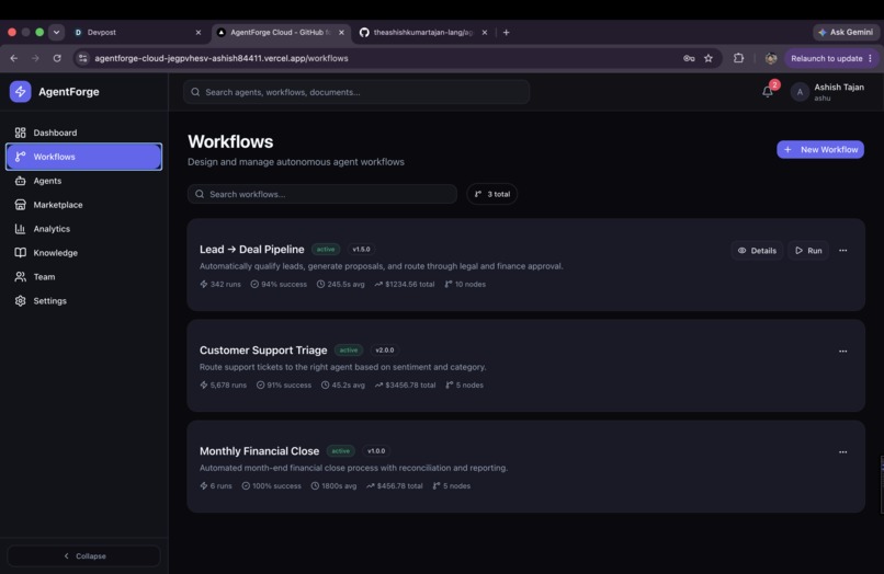 AgentForge – screenshot 1