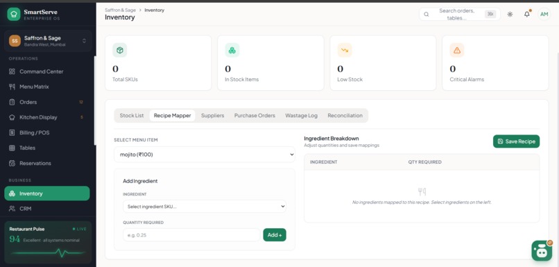 Smartserve-AI (Restaurant Operating System) – screenshot 4