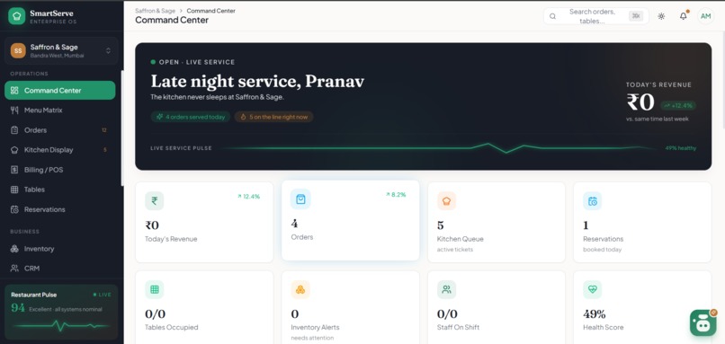 Smartserve-AI (Restaurant Operating System) – screenshot 13