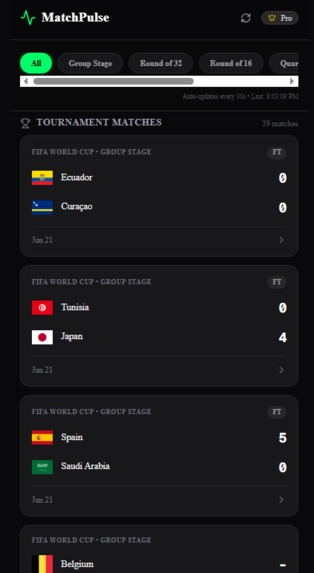 Matchpulse – screenshot 1
