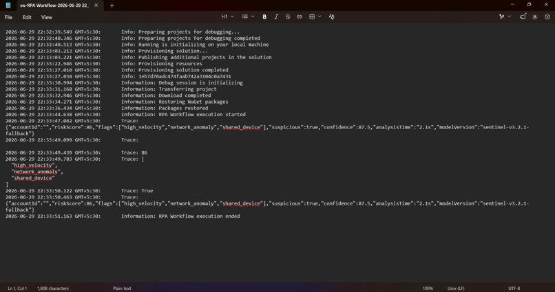 Sentinel AI – AI-Powered Mule Account Detection – screenshot 8
