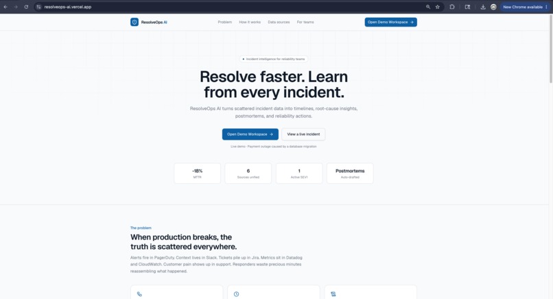 ResolveOps AI – screenshot 1