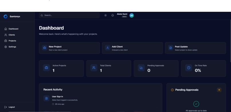 Cliorix - Client Delivery OS – screenshot 3