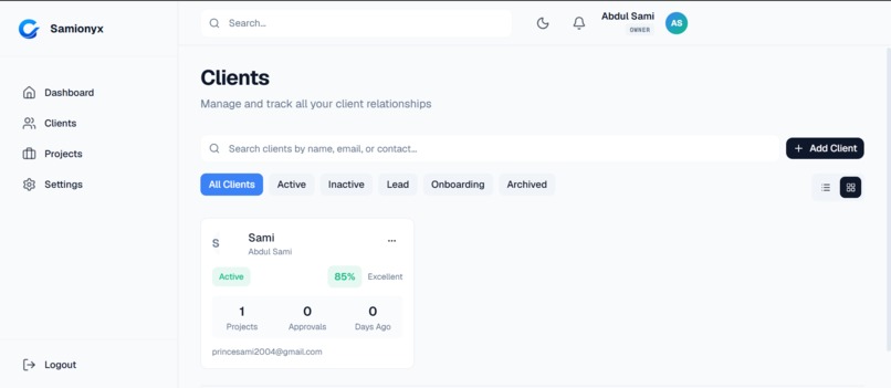 Cliorix - Client Delivery OS – screenshot 4
