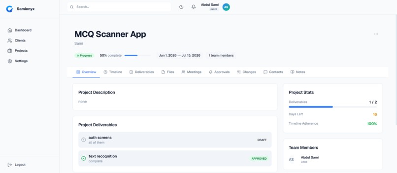 Cliorix - Client Delivery OS – screenshot 6