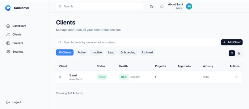 Cliorix - Client Delivery OS – screenshot 8