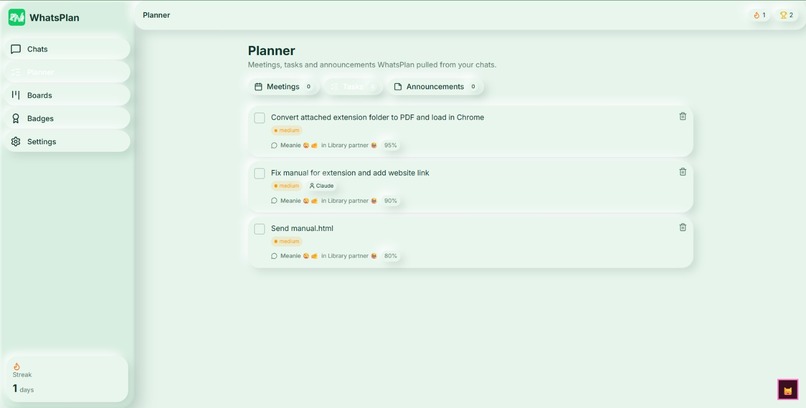 WhatsPlan – screenshot 4