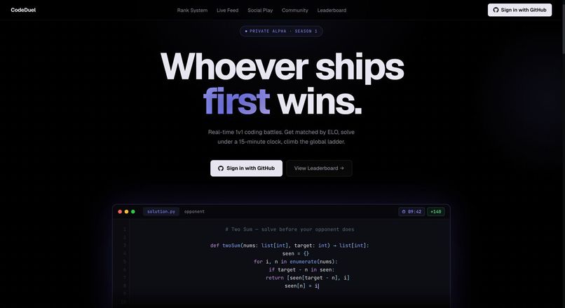 CodeDuel – screenshot 1