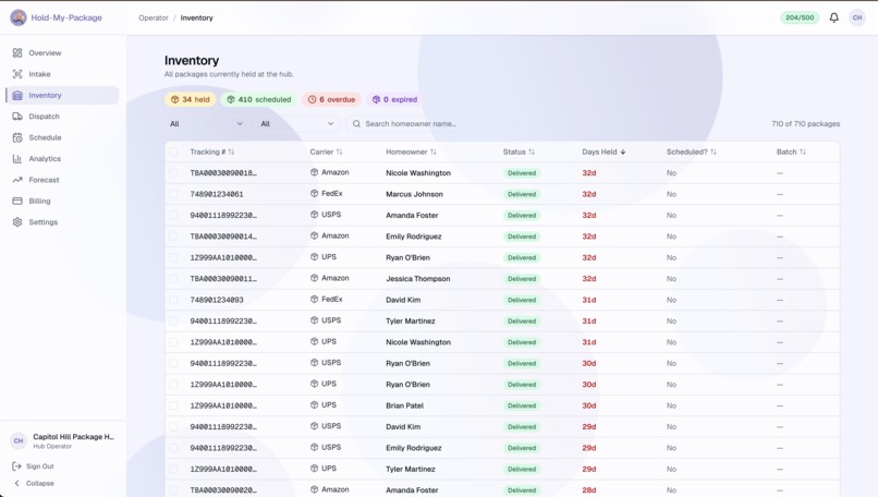Hold · My · Package – screenshot 4
