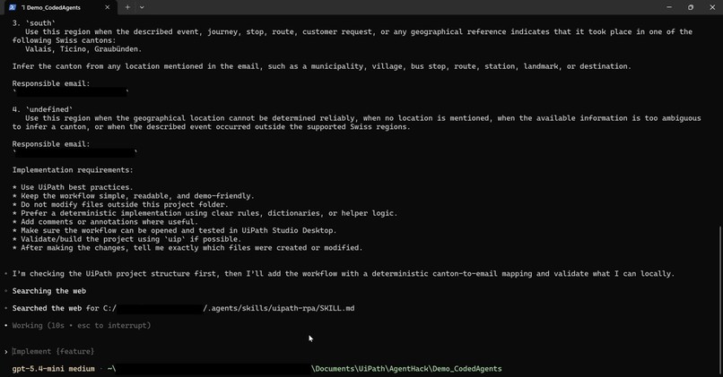 Post x BE-terna - Customer request processing – screenshot 6