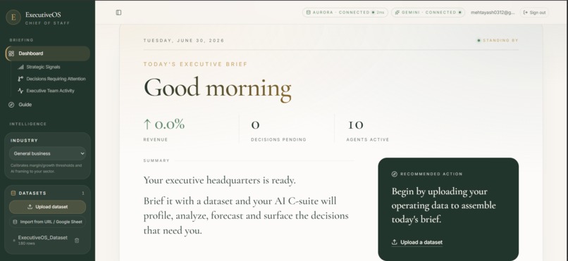 Executive OS – screenshot 1