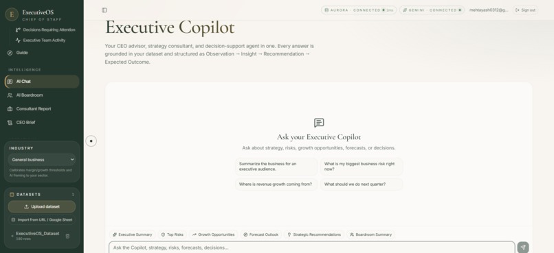 Executive OS – screenshot 2