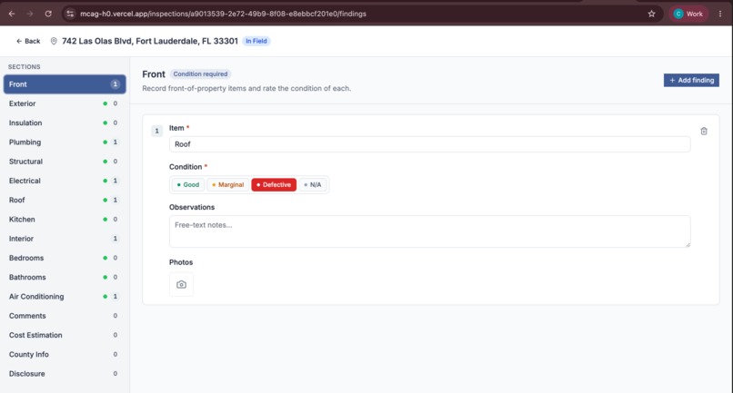 InspectIQ – screenshot 2