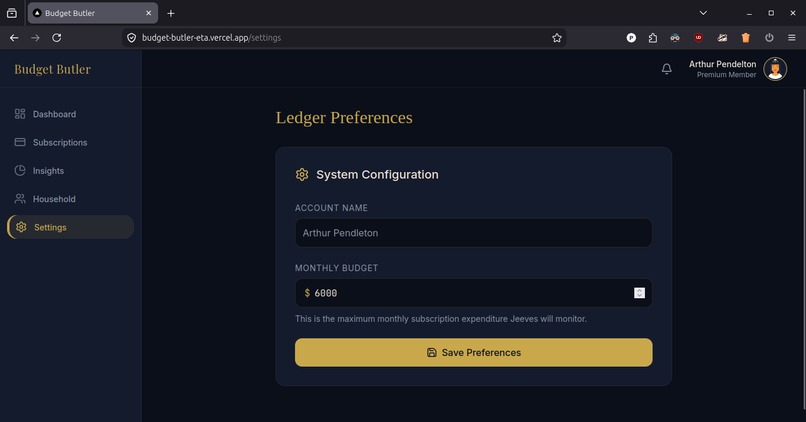 Budget-Butler – screenshot 2