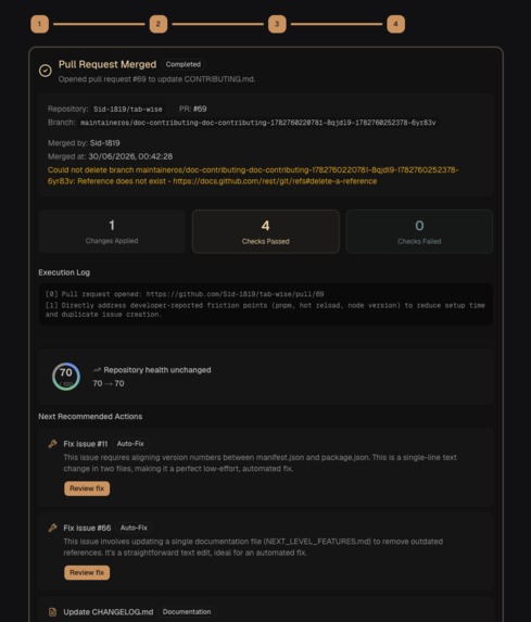 MaintainerOS – screenshot 2