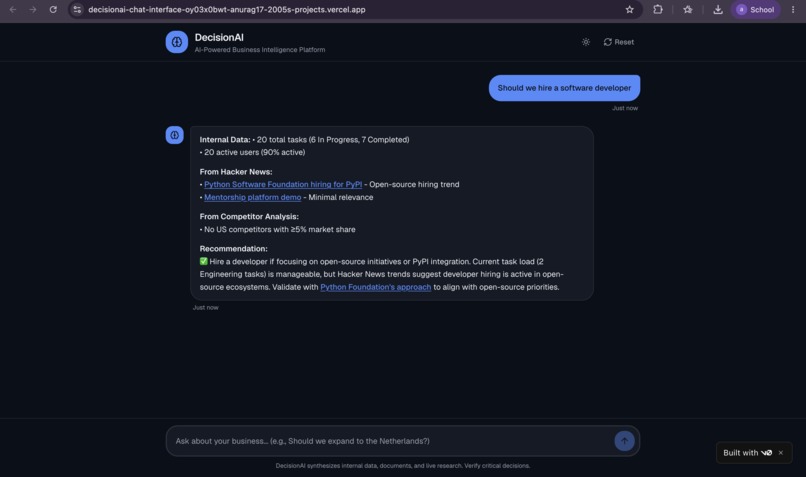 Decision Ai Agent – screenshot 3