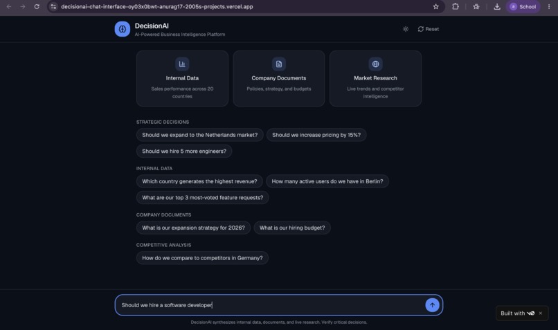 Decision Ai Agent – screenshot 2