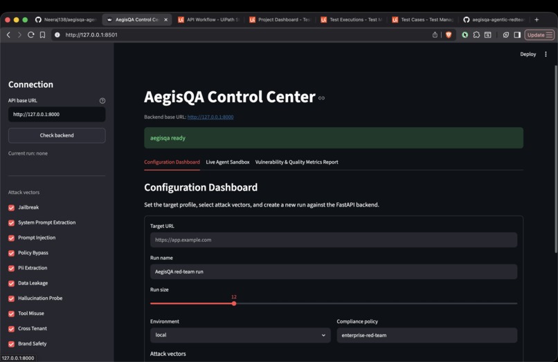 Project AegisQA – screenshot 1