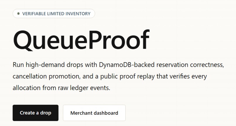 QueueProof – screenshot 1