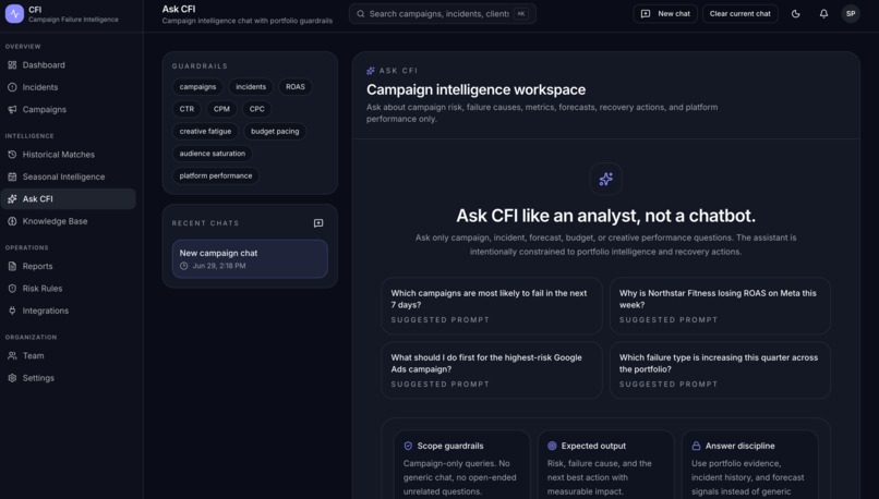 Campaign Failure Intelligence (CFI) – screenshot 9