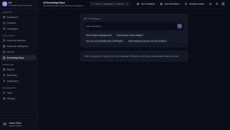 Campaign Failure Intelligence (CFI) – screenshot 10