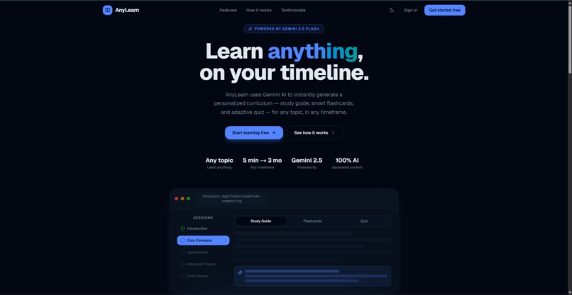 AnyLearn – screenshot 1