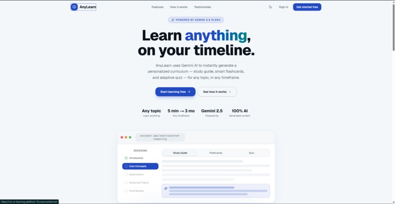 AnyLearn – screenshot 2