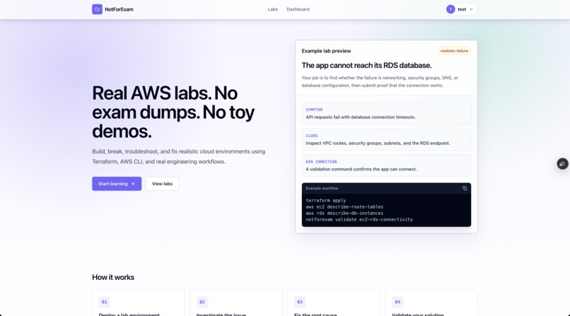 NotForExam – screenshot 2