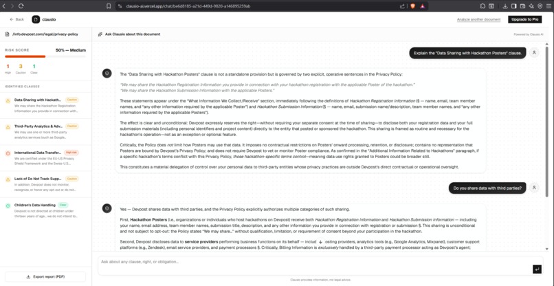 Clausio AI – screenshot 2