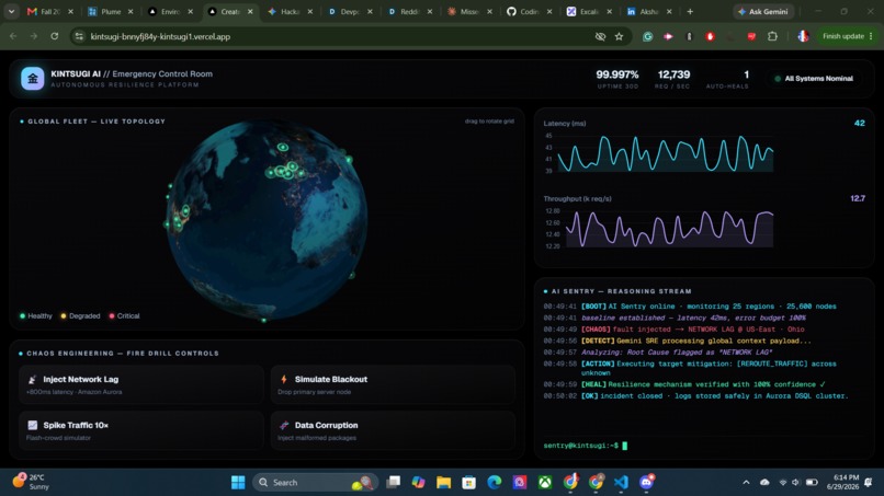 Kintsugi AI: Autonomous Self-Healing Cloud Infrastructure – screenshot 4