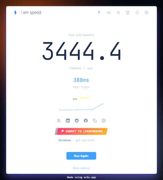 I am speed - fast dot com style but for LLMs – screenshot 4