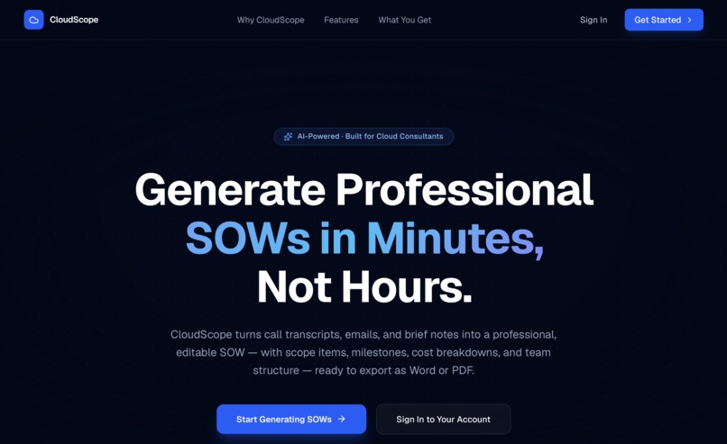 CloudScope – screenshot 1
