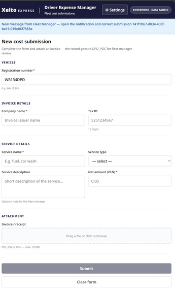 Xelto Express Fleet Intelligence – screenshot 9