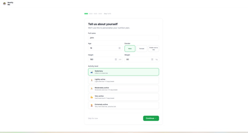 Nutrify Me – screenshot 5