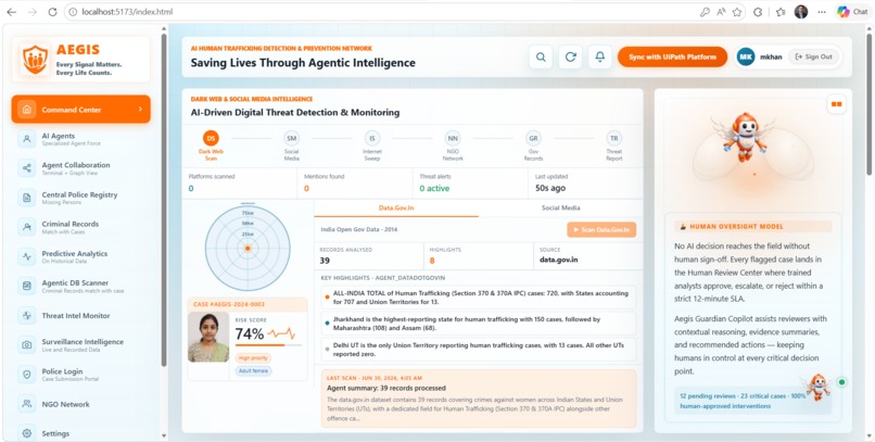 AEGIS - Agentic Engine for Global Investigation & Safety – screenshot 7