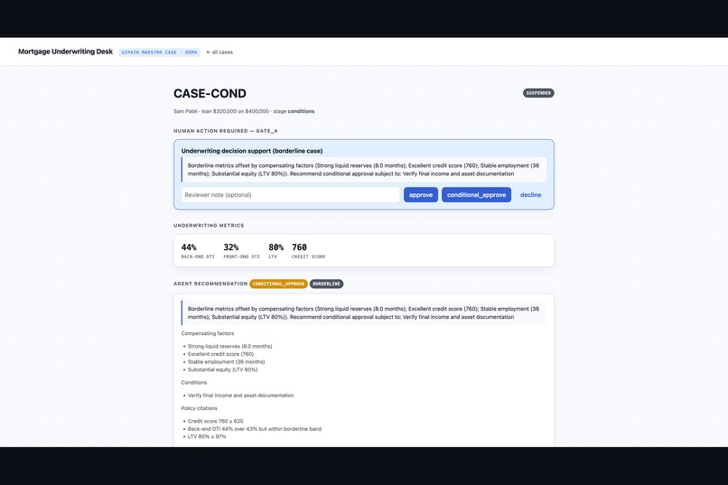CaseWeaver — Mortgage Underwriting Agents – screenshot 6
